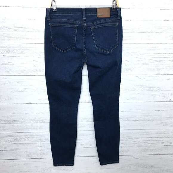 J. Crew Women's Jeans Toothpick Straight Leg Dark Wash Stretch size 28 - Picture 2 of 8